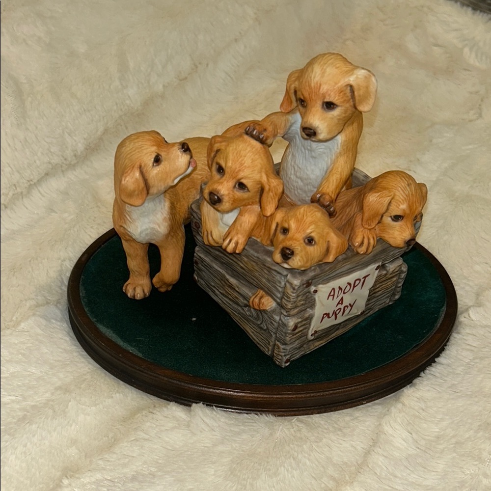 Franklin Mint Adopt a Puppy collectible statue